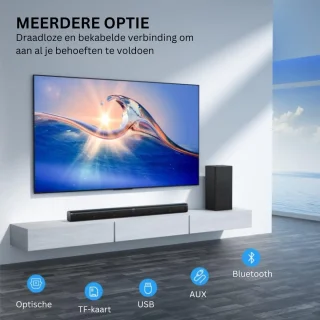 Creative Stage 2.1-kanaals soundbar met subwoofer zwart