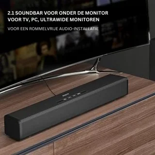 Creative Stage 2.1-kanaals soundbar met subwoofer zwart