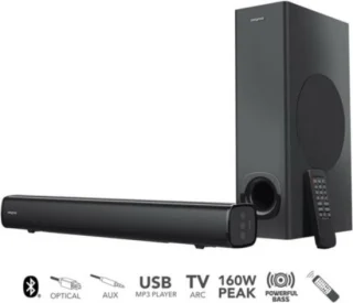 Creative Stage 2.1-kanaals soundbar met subwoofer zwart