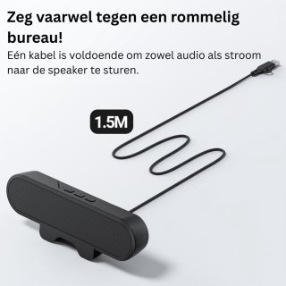 Wat vinden we goed aan de DailySupplies® PC USB Mini Soundbar - Zwart