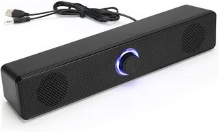 Desktop luidsprekers - soundbar mini - 32 cm - zwart