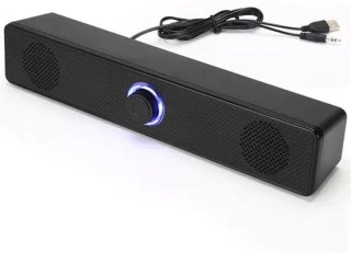 Desktop soundbar - hifi stereogeluid - 31,5 cm - zwart