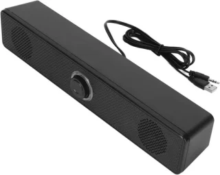 Desktop soundbar voor pc - zwart