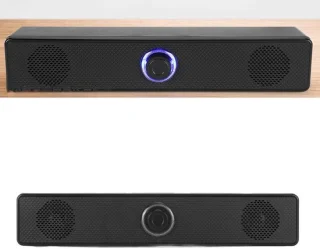 Desktop soundbar - zwart