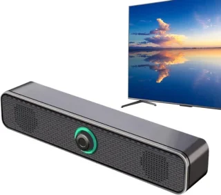 Desktop stereo soundbar - zwart