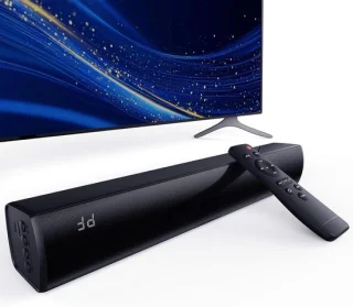 Draadloze soundbar home cinema systeem 38 cm zwart