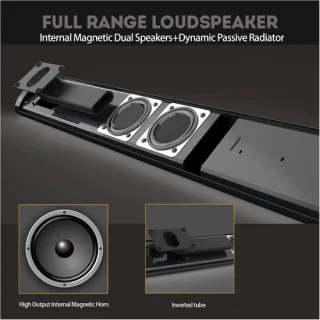 Draadloze soundbar - zwart