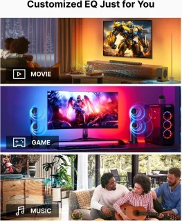 EML STORE Soundbar met subwoofer zwart