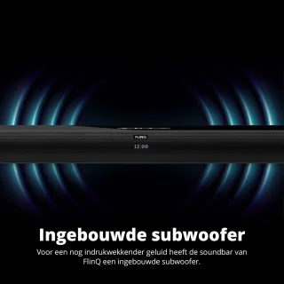 FlinQ Bluetooth Soundbar met Subwoofer Zwart