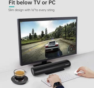Gaming Mini Soundbar met Bluetooth en Subwoofer