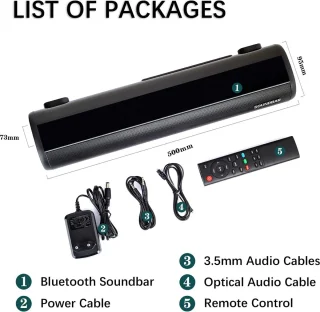 Gaming Mini Soundbar met Bluetooth en Subwoofer