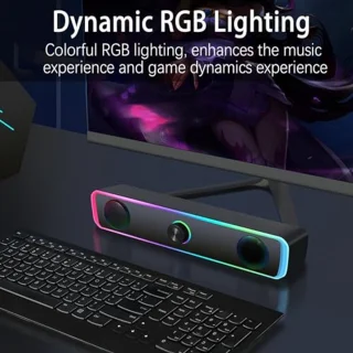 Gaming USB Soundbar voor PC en Laptop
