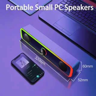 Gaming USB Soundbar voor PC en Laptop