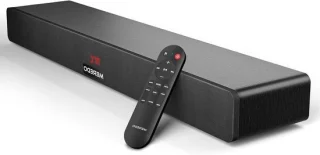 Houten tv-soundbar 71 cm zwart