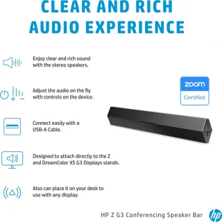 HP Z G3 luidsprekerbalk USB-A voor laptop en pc