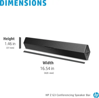 HP Z G3 luidsprekerbalk USB-A voor laptop en pc