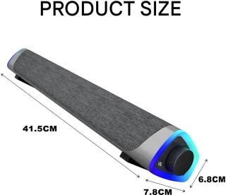 JeiibrZui PC Soundbar Luidspreker - Ivoorwit