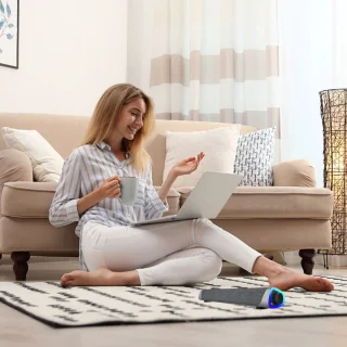 JeiibrZui PC Soundbar Luidspreker - Ivoorwit