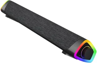 JeiibrZui PC Soundbar - PC-luidspreker voor desktop en laptop - Donkerzwart