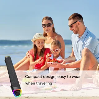 JeiibrZui PC Soundbar - PC-luidspreker voor desktop en laptop - Donkerzwart