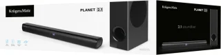 Krüger&Matz KM0575 Planet 2.1 Soundbar met Subwoofer Zwart