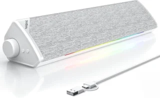 LED soundbar voor pc - wit