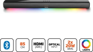Lenco SB-042LEDBK Soundbar zwart 85cm