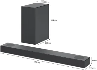 LG DS75Q Soundbar met Subwoofer Grijs