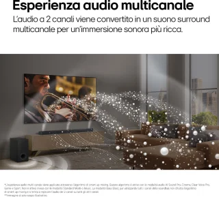LG S95TR Soundbar met subwoofer en achterspeakers