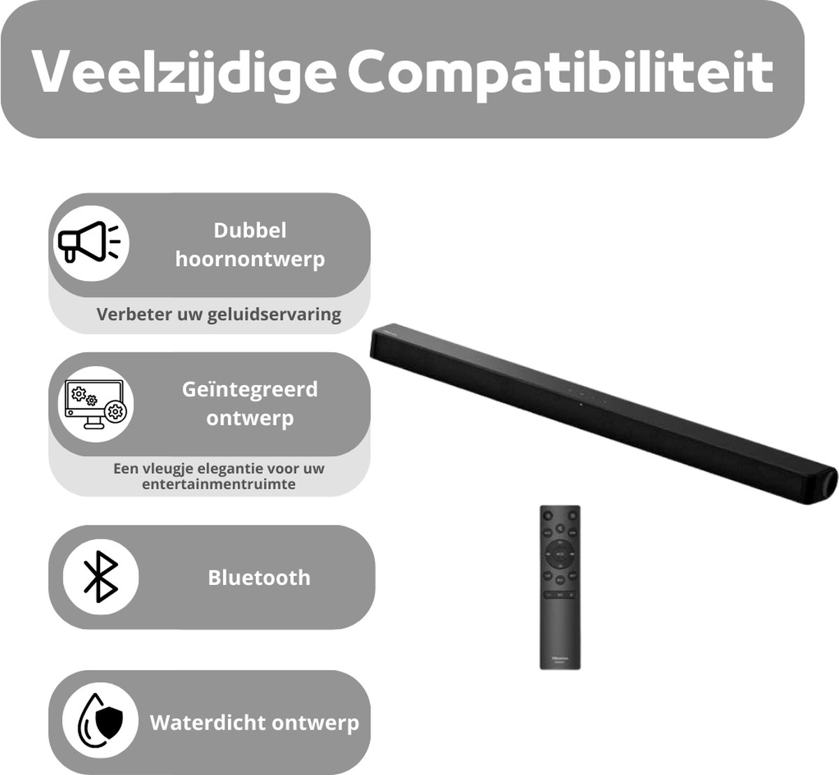 LifeStages Soundbar met Subwoofer