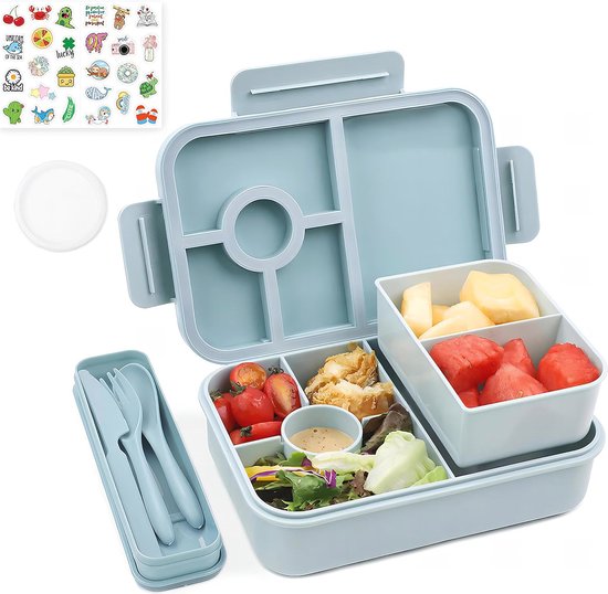 Lunchbox bento 1300 ml 4 vakken lekvrij