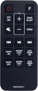 Luxento afstandsbediening AKB74815371 voor LG SoundBar