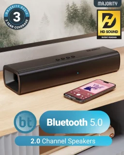 Majority Naga 40 Soundbar 2.1 Zwart