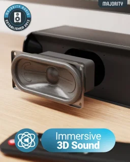 Majority Naga 40 Soundbar 2.1 Zwart