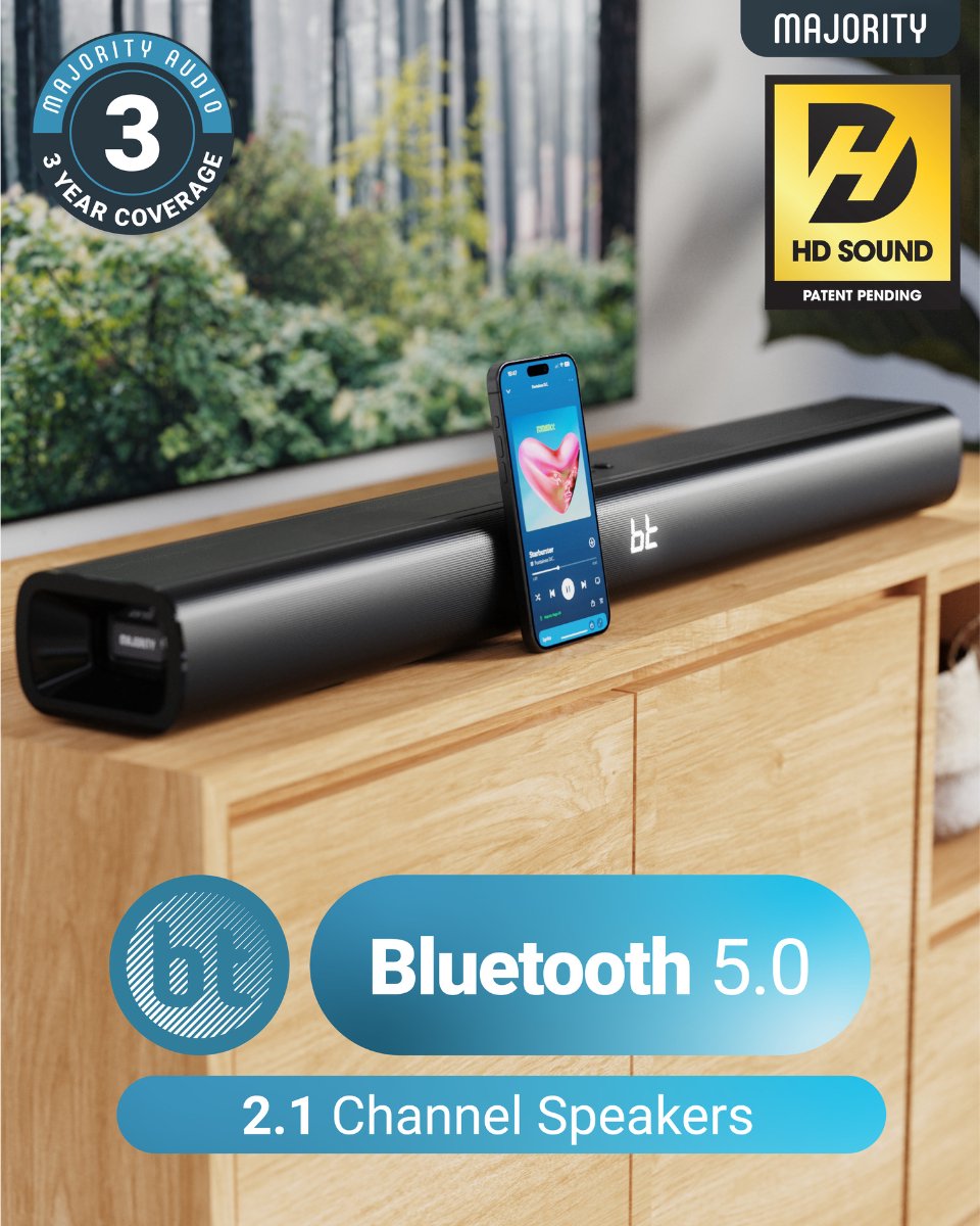 Wat vinden we goed aan de Majority Naga 80 Soundbar 2.1 Zwart