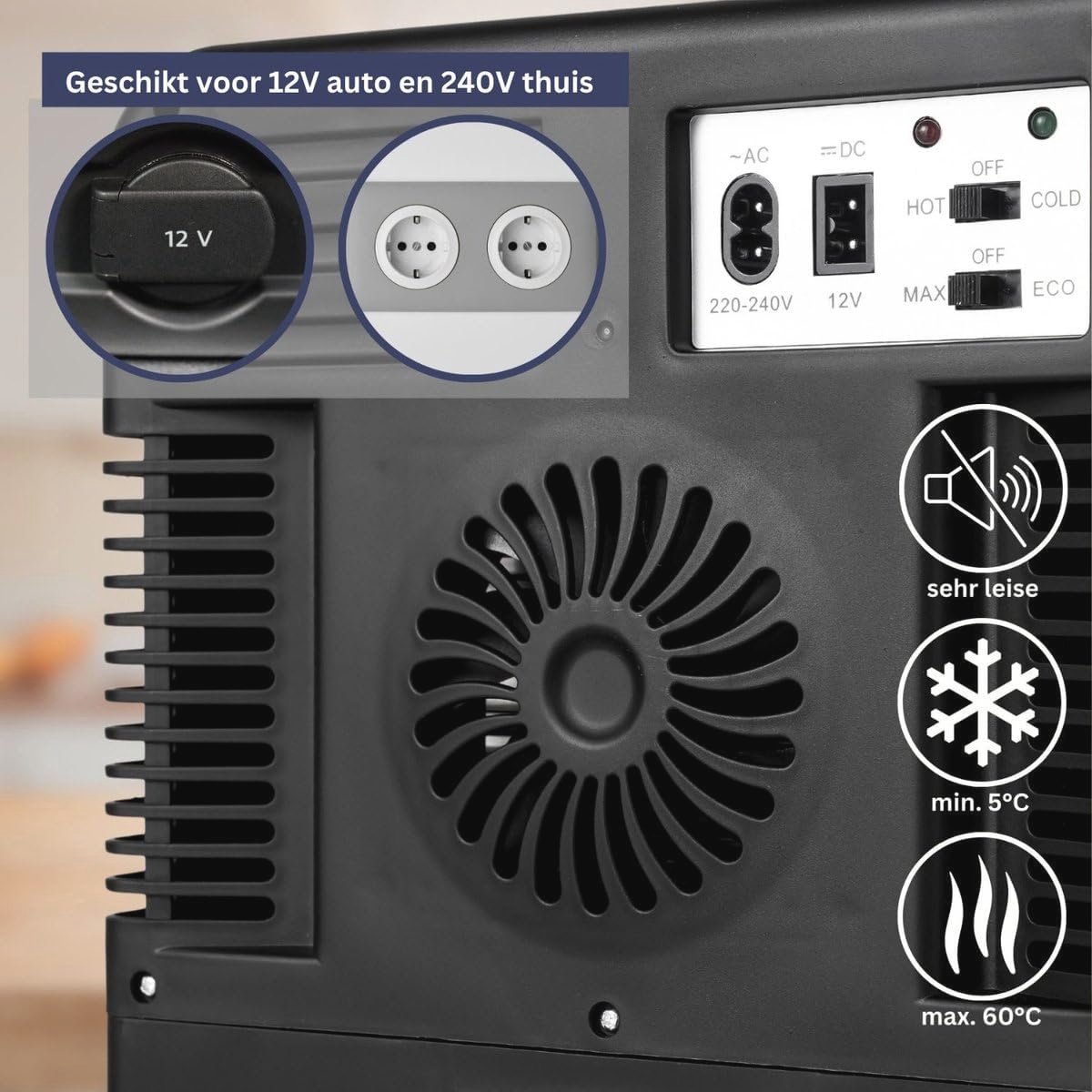 Mini-koelkast 15L met koel- en verwarmfunctie