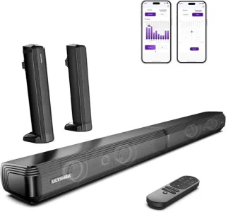 Mini soundbar 2.2-kanaals bluetooth zwart