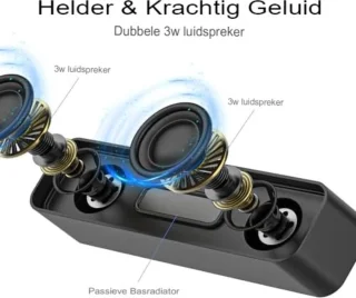 Mini Soundbar Grijs voor PC en Computer 3,5x18x5 cm