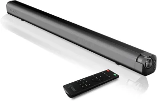 Mini soundbar met subwoofer en surround geluid - zwart - 37 inch