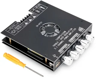 Mini soundbar met subwoofer - zwart