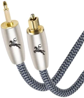 Mini soundbar - Toslink-kabel 1 m - 24k vergulde stekkers