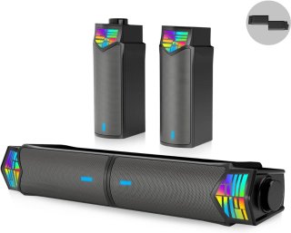 De Mini Soundbar voor PC - Zwart in één oogopslag