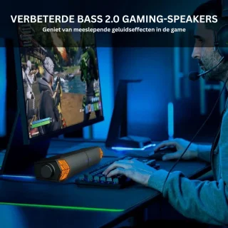 Mini Soundbar voor PC - Zwart