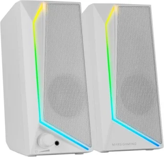 Mini soundbar wit 15w met rgb-verlichting