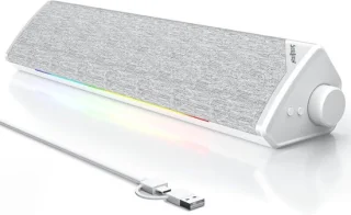 Mini soundbar - wit - Bluetooth 5.3