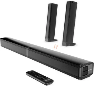 Mini soundbar - zwart - 2.2-kanaals bluetooth speaker