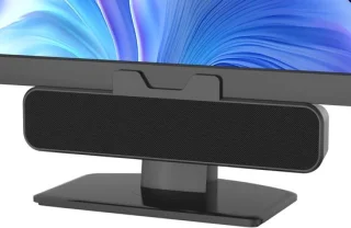 Mini soundbar - Zwart - Desktopluidspreker met clip mount