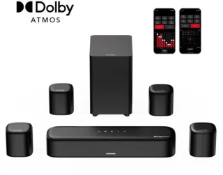 MzShop Soundbar met Subwoofer Zwart