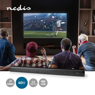 Nedis Soundbar 2.0 40W Zwart