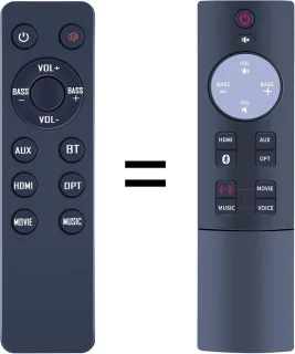 Nue vervangende afstandsbediening voor Teufel Cinebar One soundbar